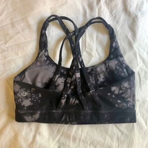 Lululemon Energy Bra - Black Shibori - 6
